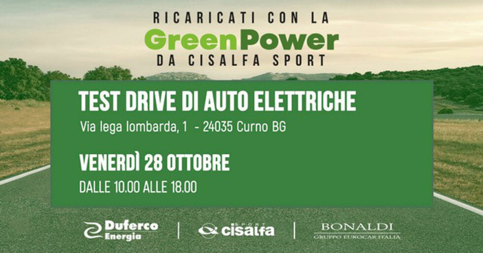 Il futuro della mobilità elettrica con Cisalfa Sport Duferco Energia
